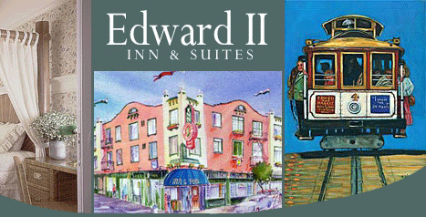 Edward II Inn & Suites is located near San Francisco's Fort Mason, Presidio and Golden Gate Bridge.